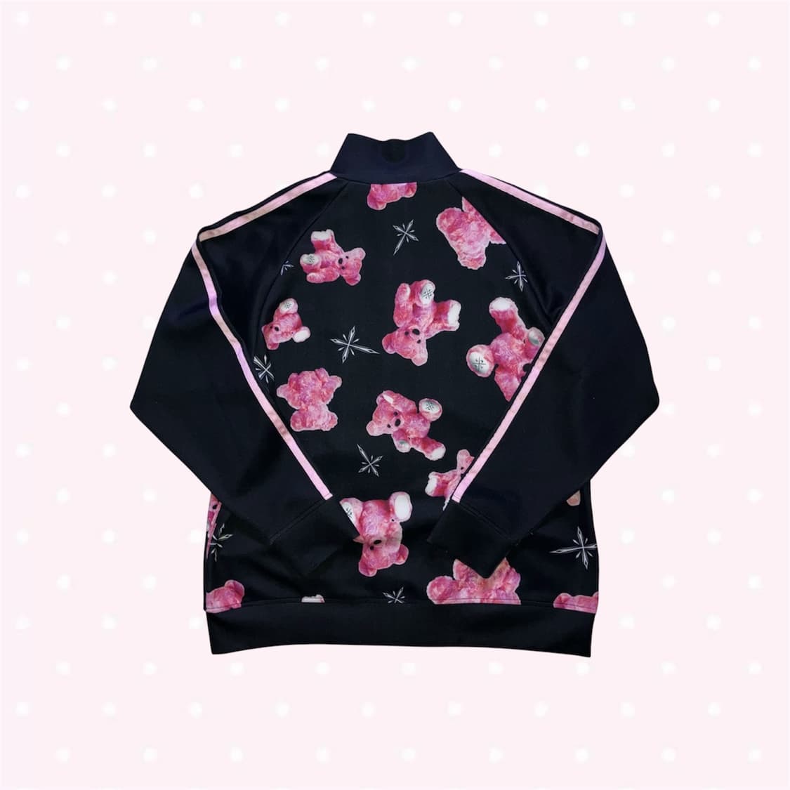 트라바스도쿄 양지뢰 펑크 양산형 서브컬쳐 핑크 곰 져지 상품이미지5