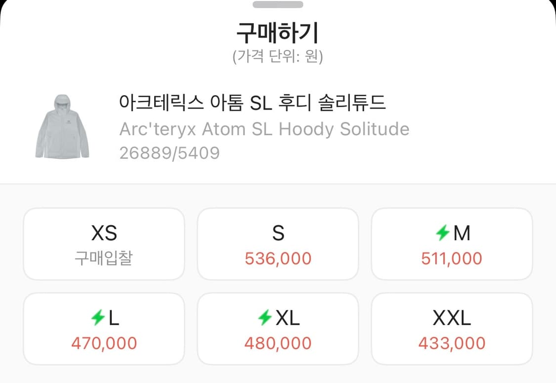 아크테릭스 아톰 SL 후디 솔리튜드 상품이미지2