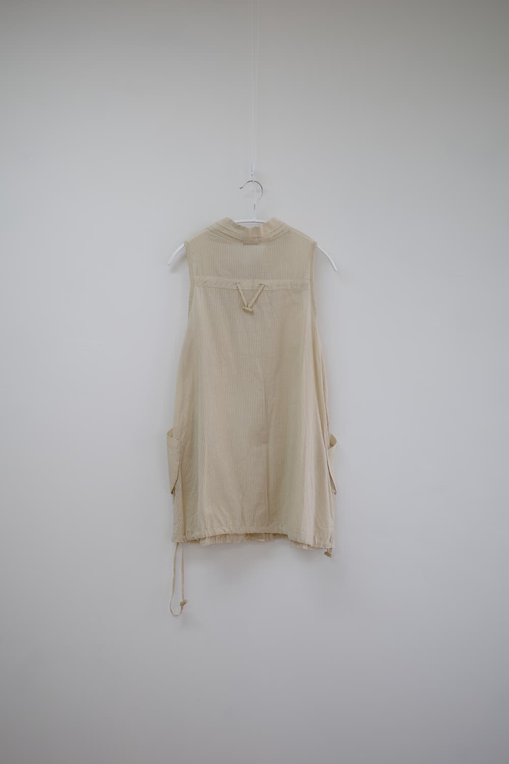 Justwave sand beige vest one-piece 상품이미지3