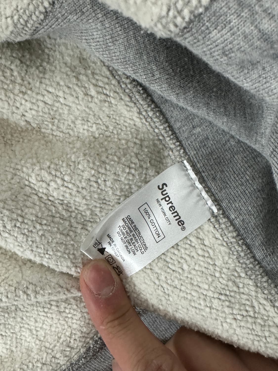 슈프림  박스로고 후드 회빨 라지 14FW  상품이미지3