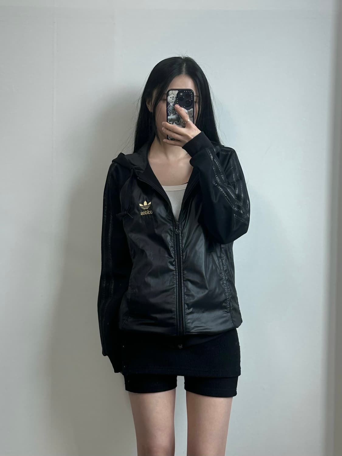 아디다스 파이어버드 사이드라인 골드 블랙 후드 자켓 상품이미지1