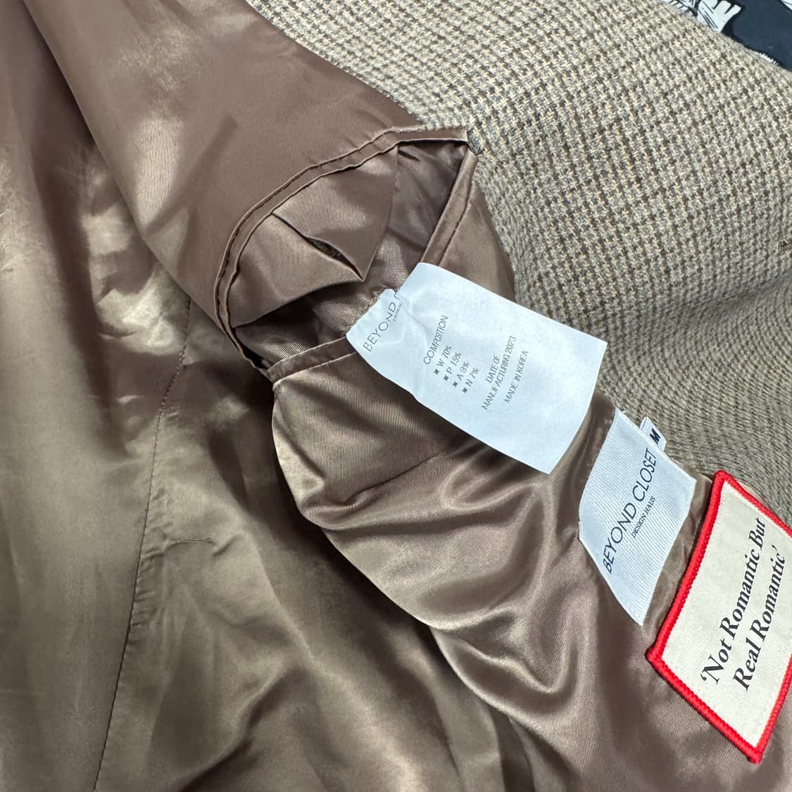 비욘드클로젯 노맨틱 오버사이즈 울코트 M사이즈 상품이미지6