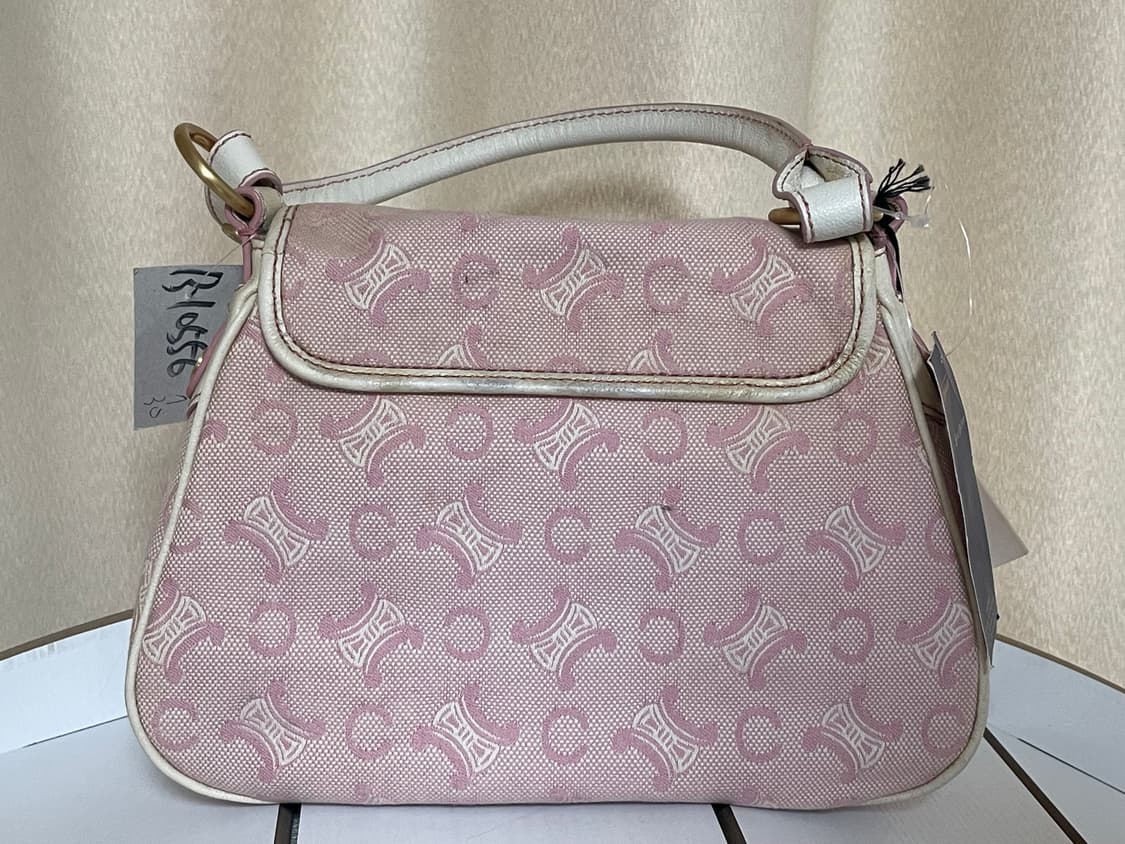 셀린느 빈티지 핑크 데님 백 트리오페 숄더백 상품이미지4