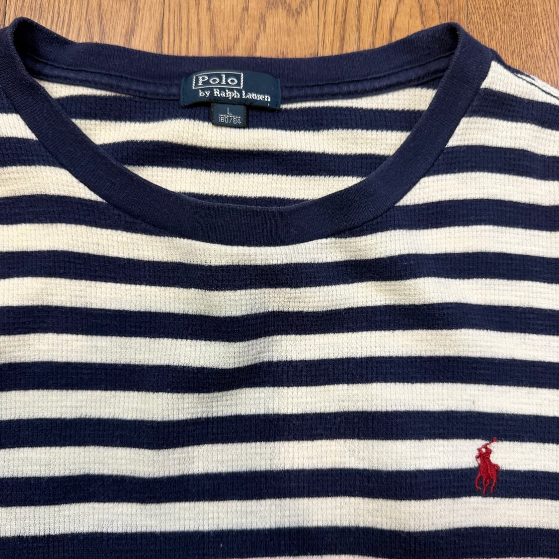 폴로 랄프로렌 와플 스트라이프 티셔츠 상품이미지2