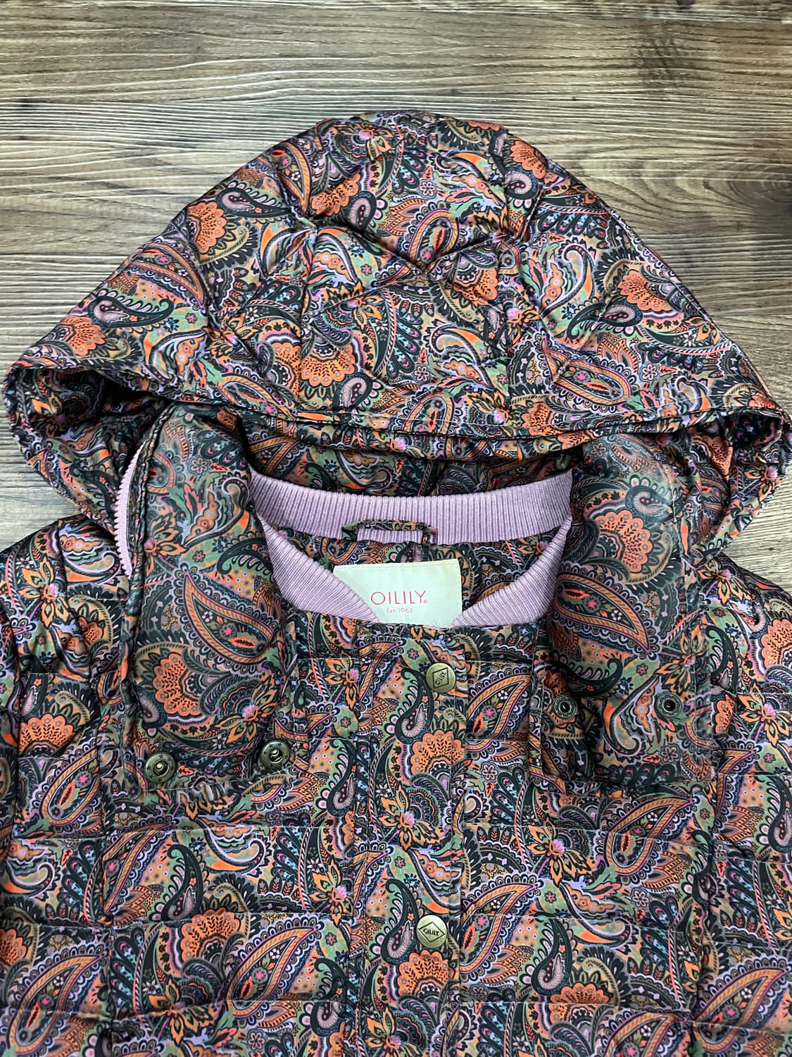 오일릴리 페이즐리 오리털 패딩 자켓 상품이미지1