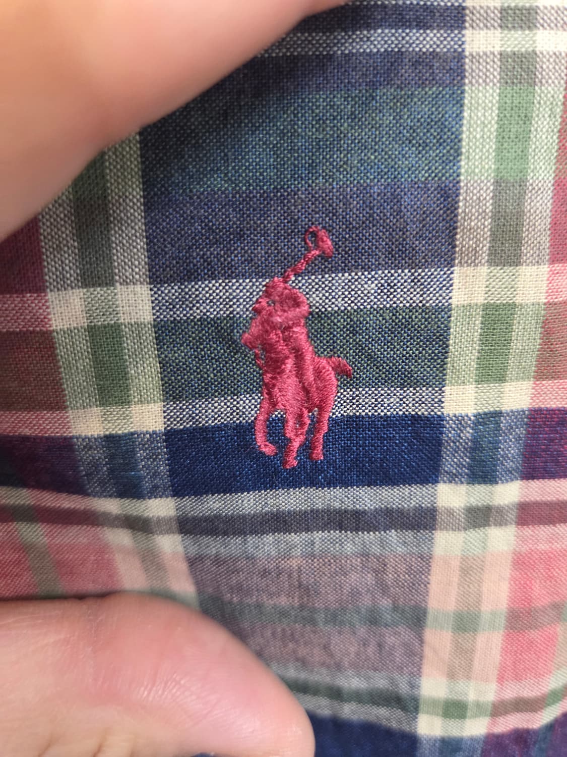 폴로랄프로렌 올드스쿨 체크 셔츠 반팔 xl 커스텀핏  상품이미지4