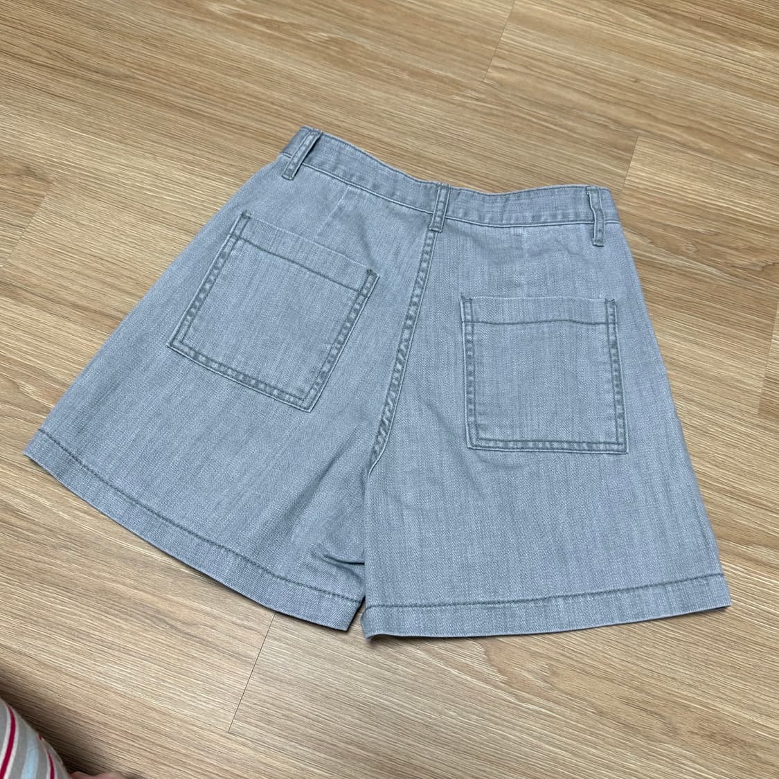 진 그레이 데님 3부 반바지 s (새상품) 상품이미지2