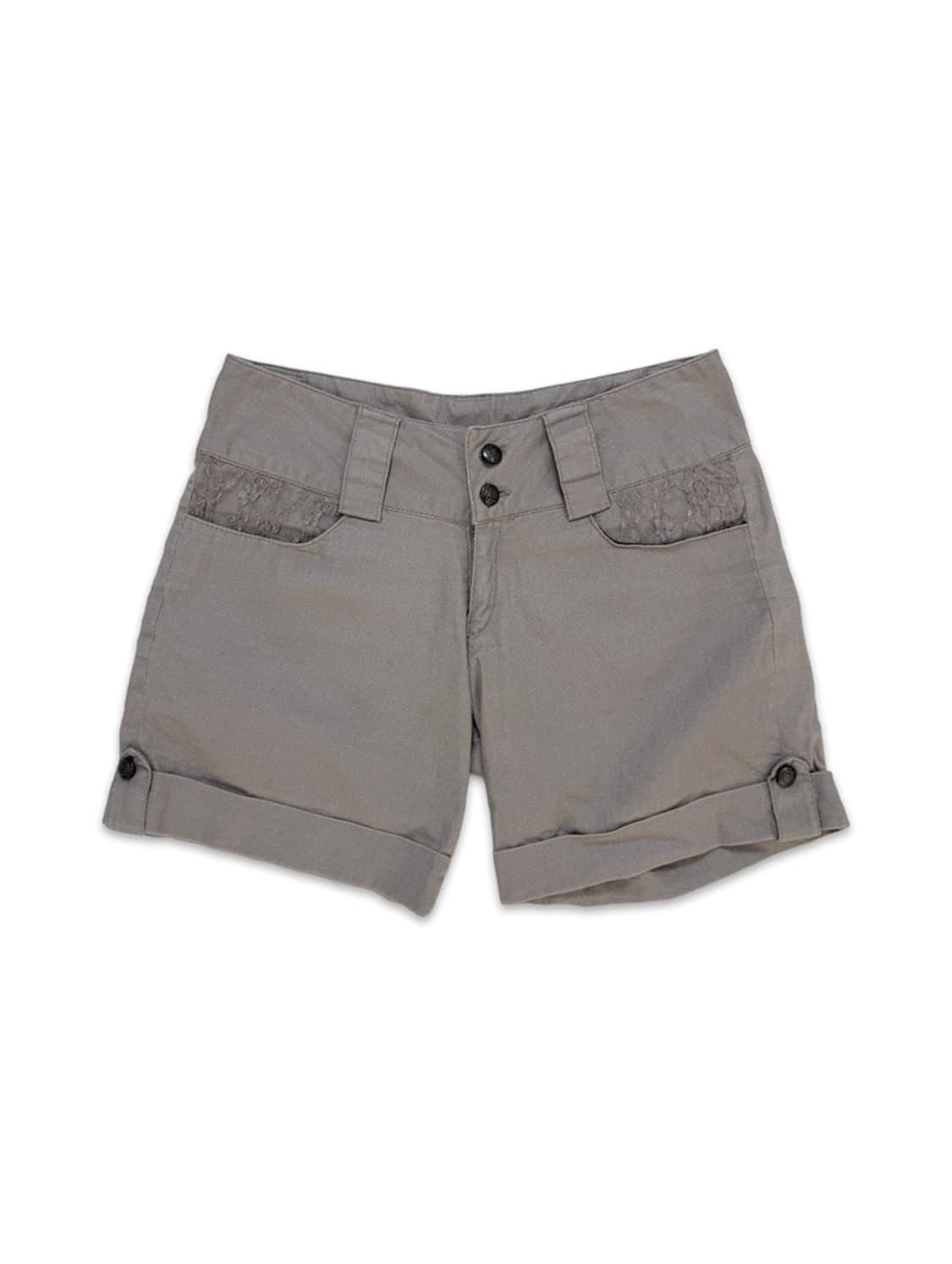 빈티지 레이스 베이지 버튼 숏팬츠 상품이미지1