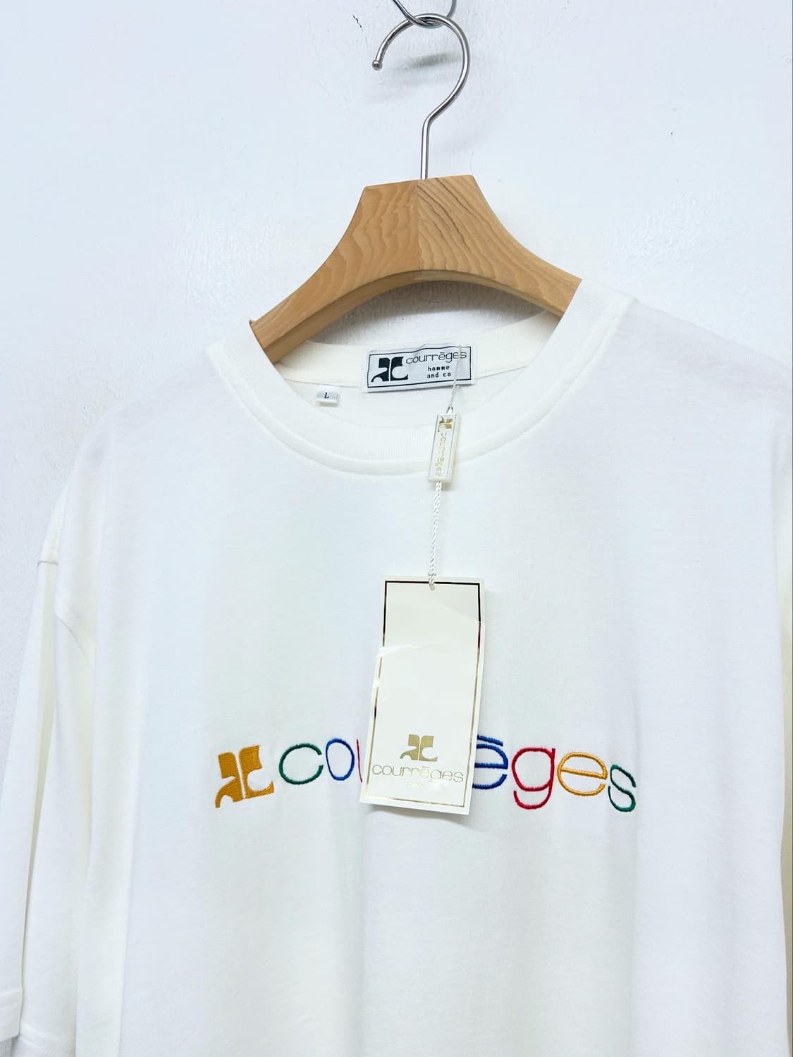 90-00s 꾸레쥬 데드스탁 티셔츠 상품이미지3