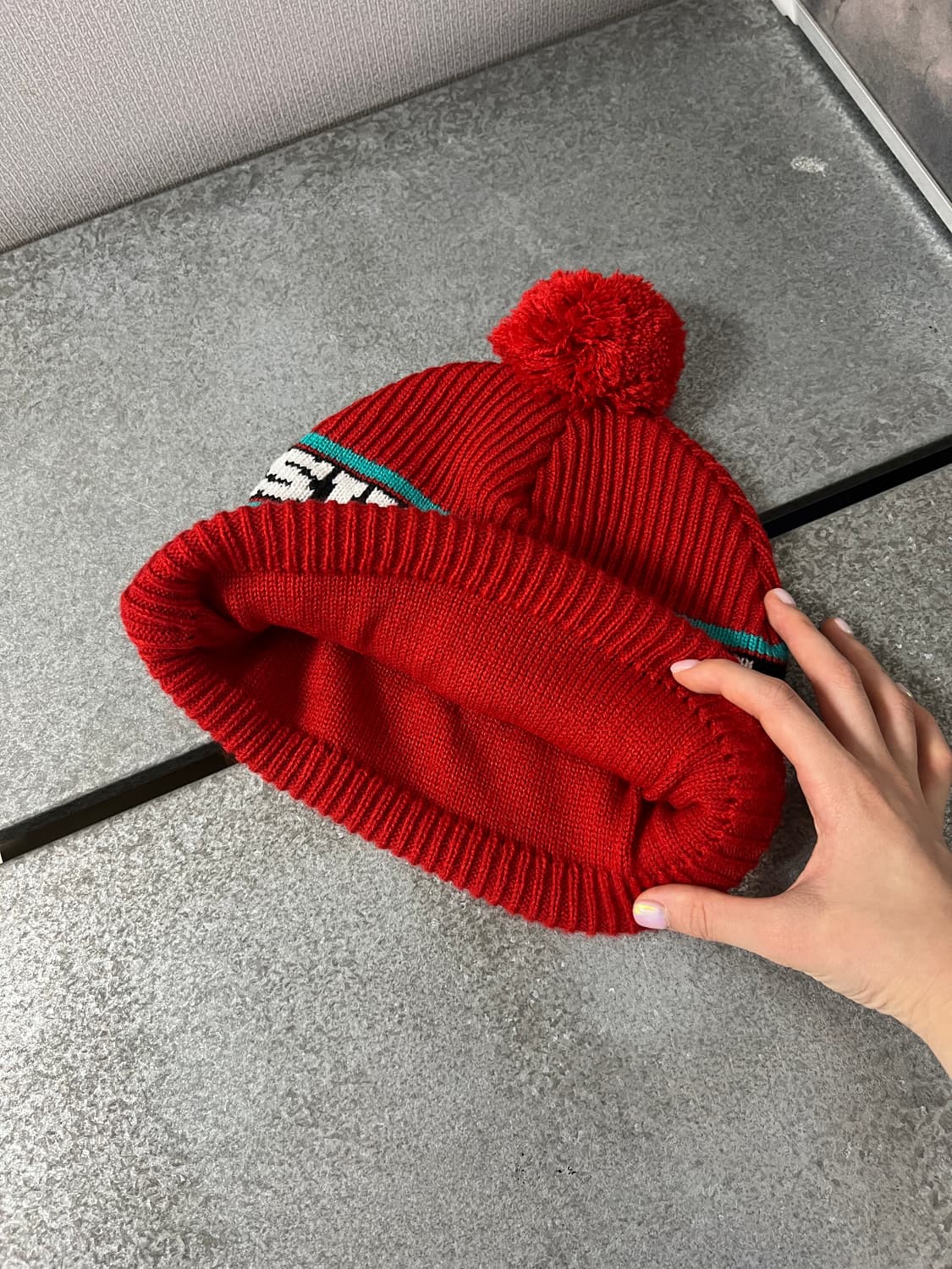 Supreme-Big Stripe Beanie(Red)  상품이미지6