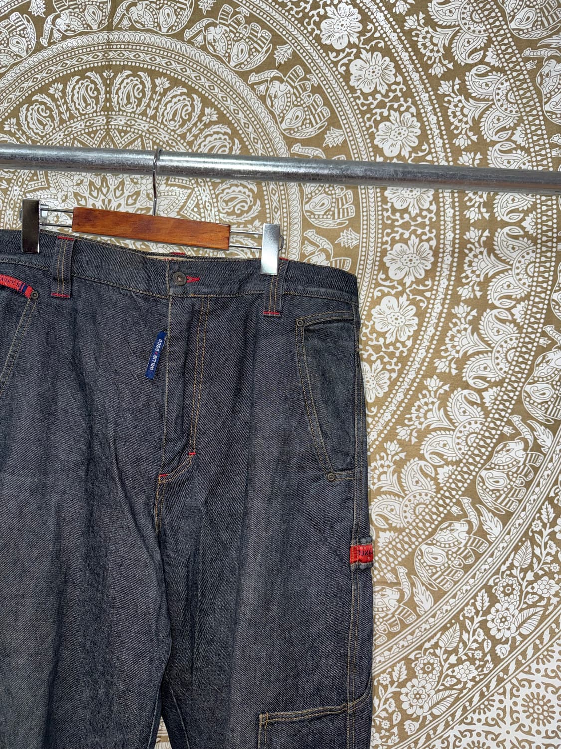 willie x esco카펜터 흑청 데님팬츠 상품이미지4