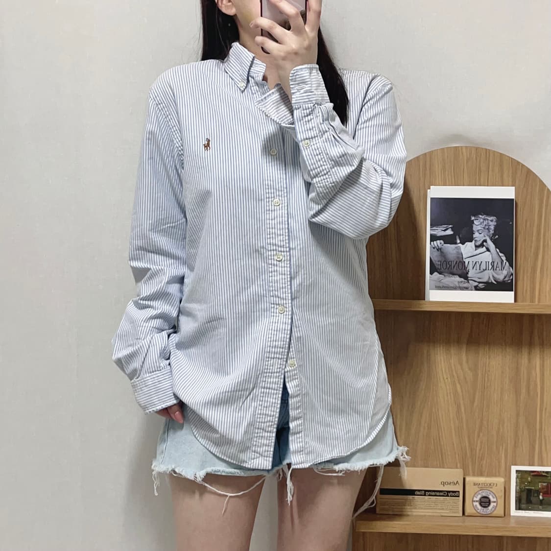 [정품] 폴로 소라 / 멀티포니 스트라이프 셔츠 [ M ] 상품이미지1