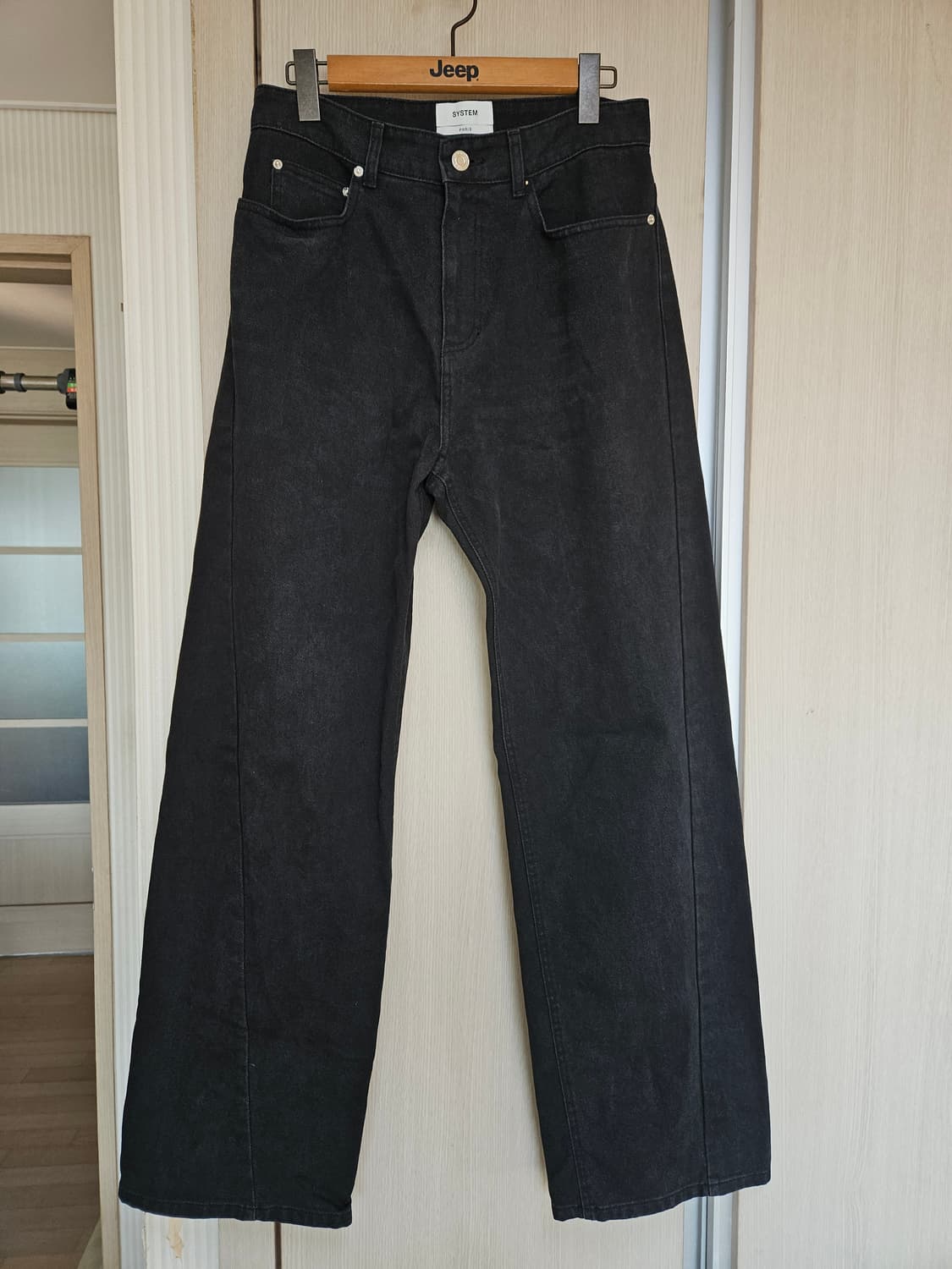 (78) 시스템옴므 트위스트 심 와이드 데님 팬츠 상품이미지2