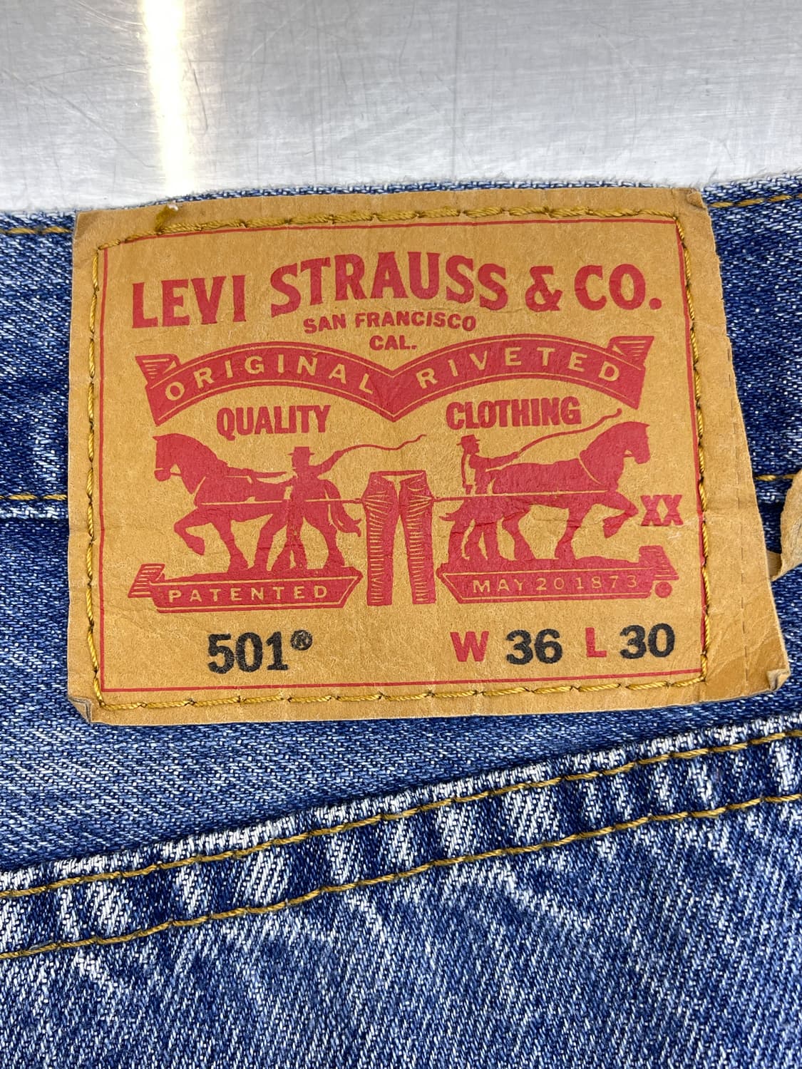 리바이스 501 스트레이트 데님 팬츠 상품이미지6