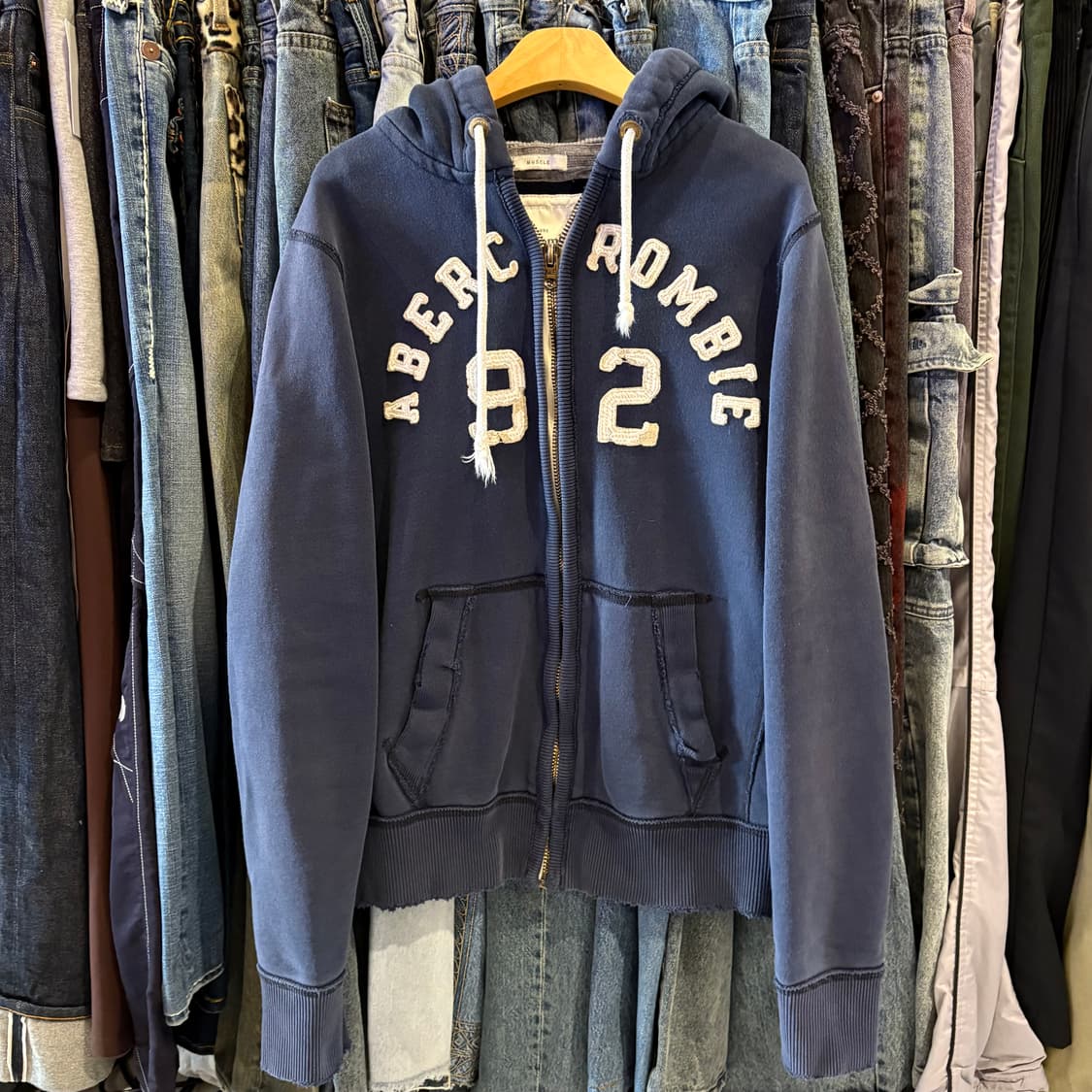 아베크롬비 네이비 후드집업 상품이미지2