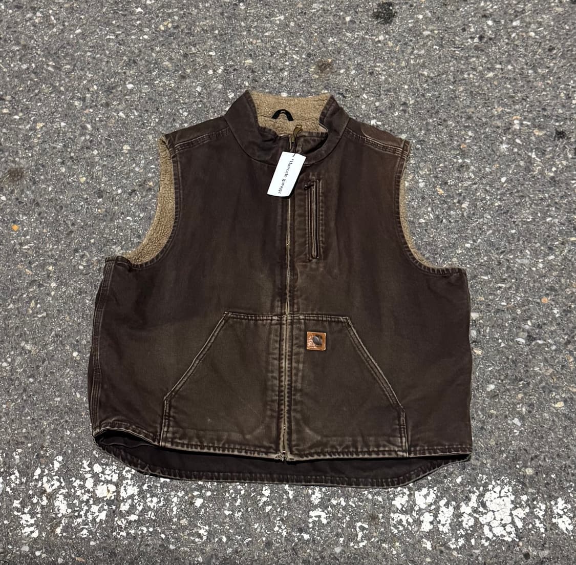 빈티지 칼하트 쉐르파 브라운 베스트 "XL" (434) 상품이미지2