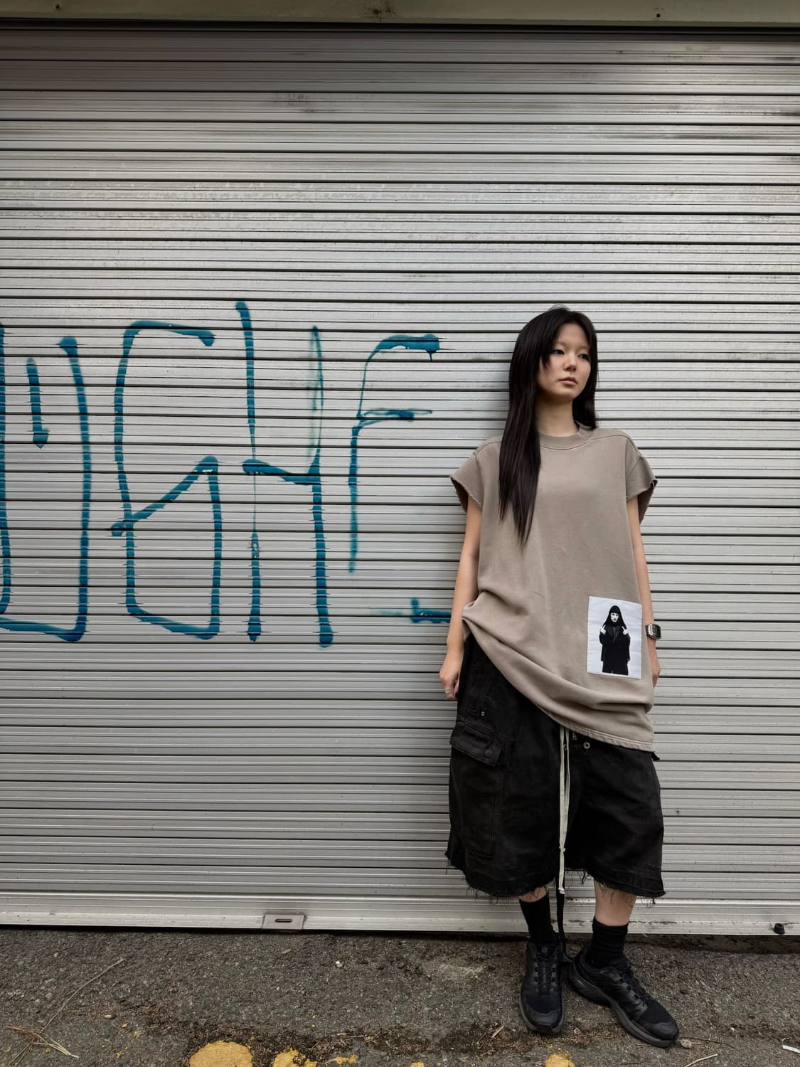 릭오웬스 다크쉐도우 코튼 패치 슬리브리스 상품이미지8