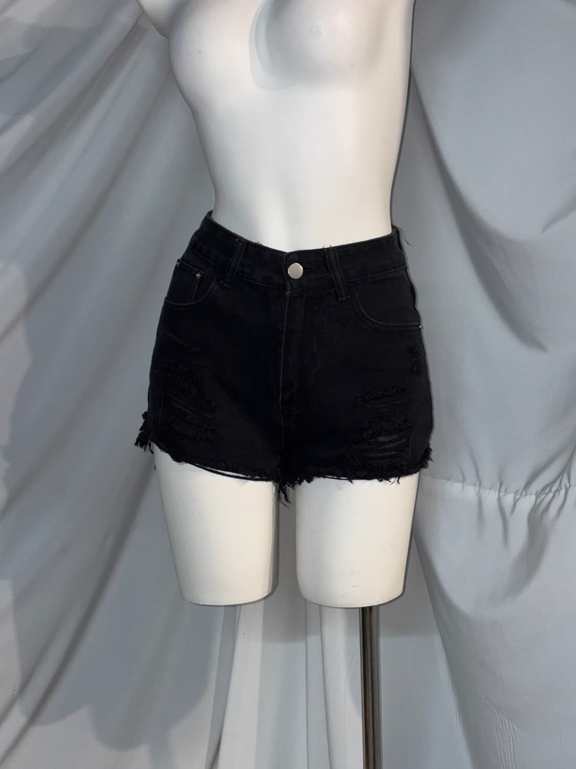 [6pcs] 미사펑크 데일리 무채색 펑크 아일렛 코르셋 십자가 코디세트 상품이미지2