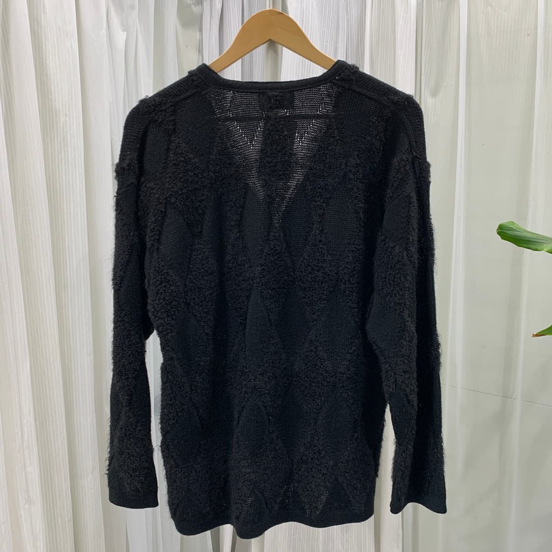 빈티지 GIUNCO 아가일 테리 니트 가디건 1879 상품이미지2