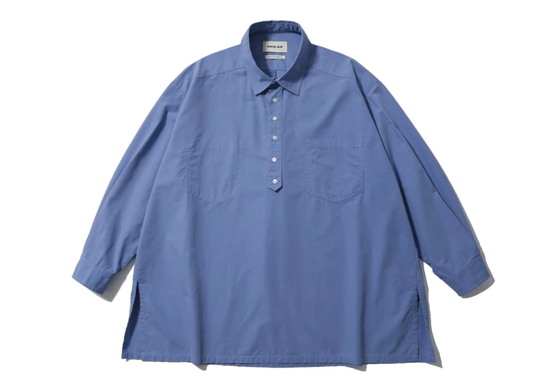 앵글런 셔츠 Pullover Side-Slit Shirt - Blue
  상품이미지3
