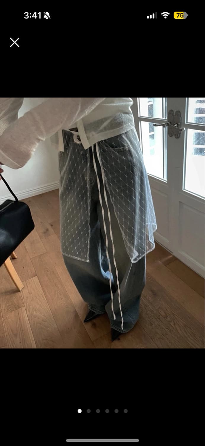 플라워 flower 레이스 레이어드 스커트 상품이미지1