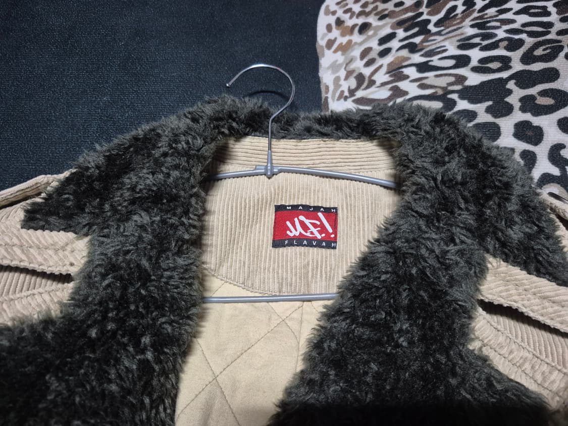 00's 마자플라바 코듀로이 셰르파 라인드 랜치 코트 M 상품이미지2