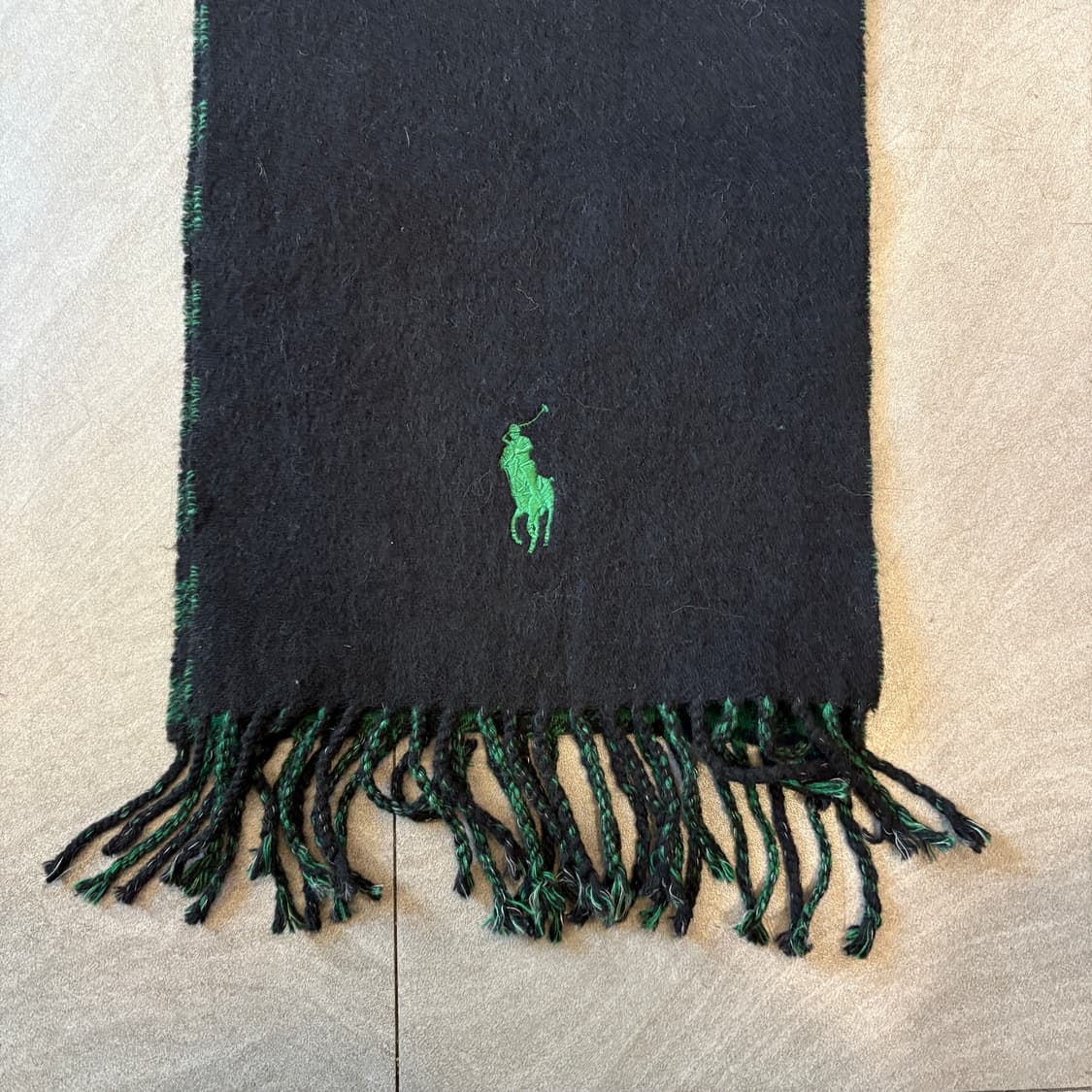 폴로 이태리 생산 정품 양면 램스 울 머플러 목도리 상품이미지5
