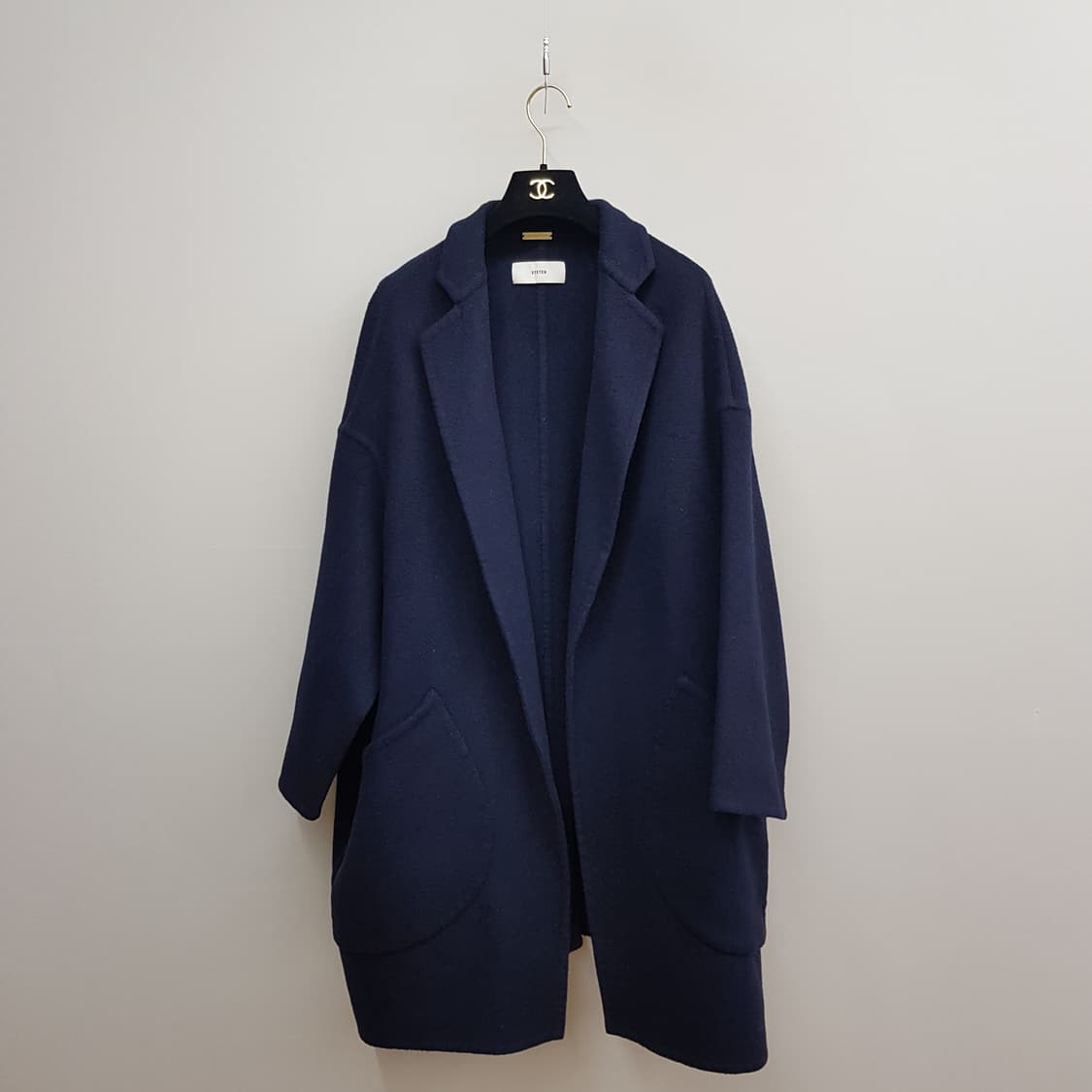 한섬 시스템  핸드메이드  캐시미어 블렌드 오버핏 코트 76-90-155 상품이미지1