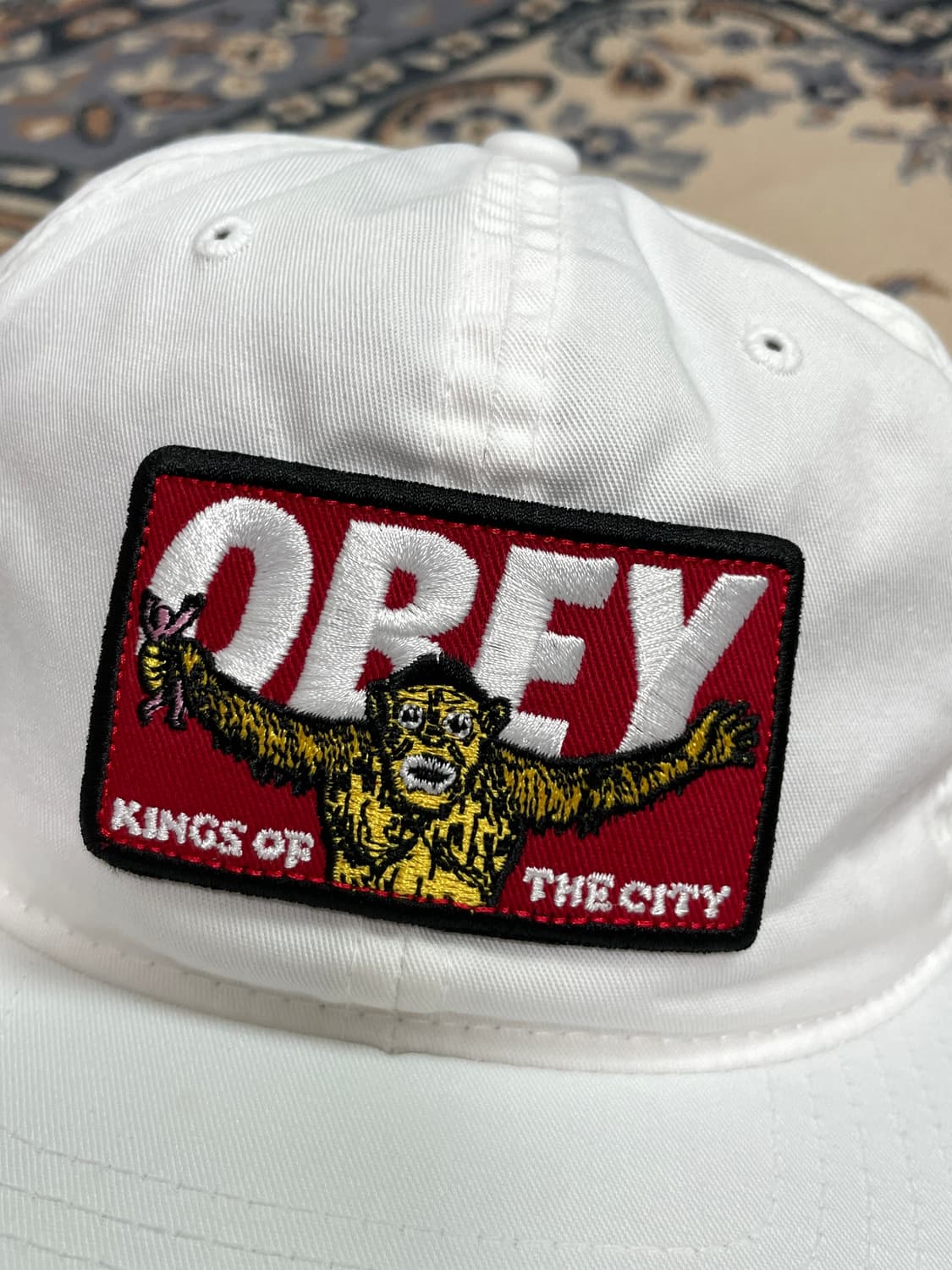 OBEY 오베이 자수패치 화이트 캠프캡 스냅백 볼캡 상품이미지2