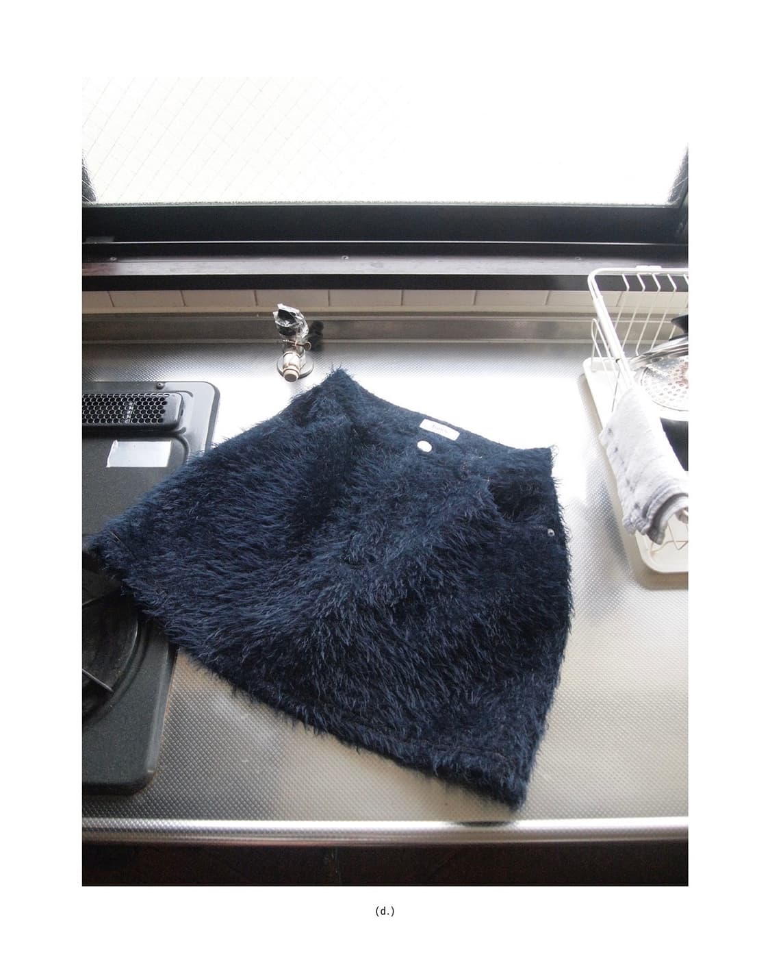 darich 다리치 헤어리 데님라이크 퍼 미니스커트 상품이미지5