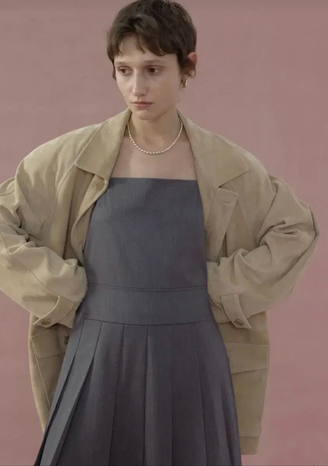 리본빛(모네) 플리츠 드레스 (새상품) 상품이미지1