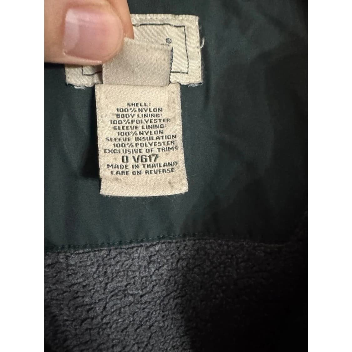 엘엘빈 플리스 안감 풀 집업 재킷 그린 상품이미지5