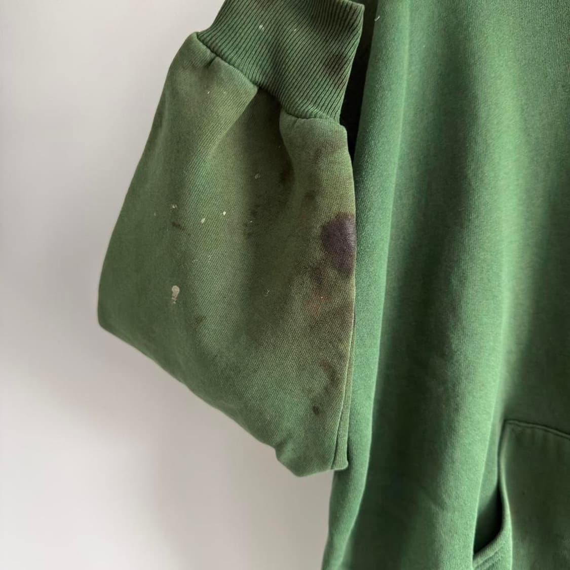 90s 러셀 애슬레틱 페이드 후드집업 그린 상품이미지6