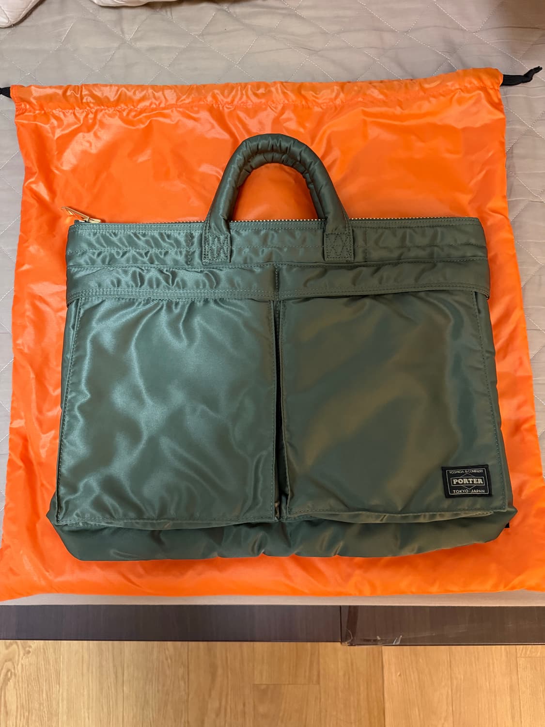 포터 탱커(올뉴탱커) 숏헬멧백 세이지그린 상품이미지1