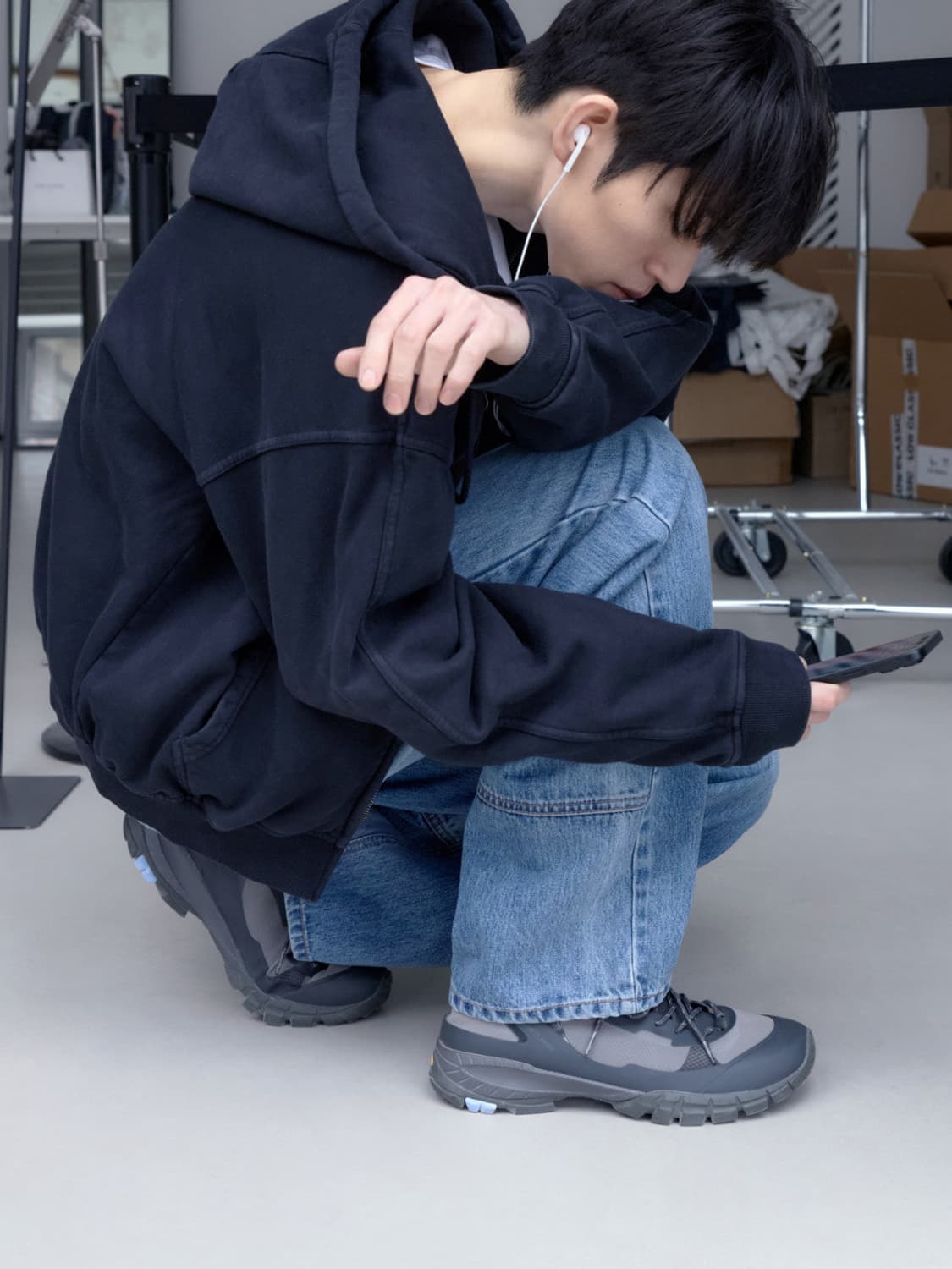 로우클래식 Lc T-1 Vibram Sneakers 차콜 270(새상품) 상품이미지8