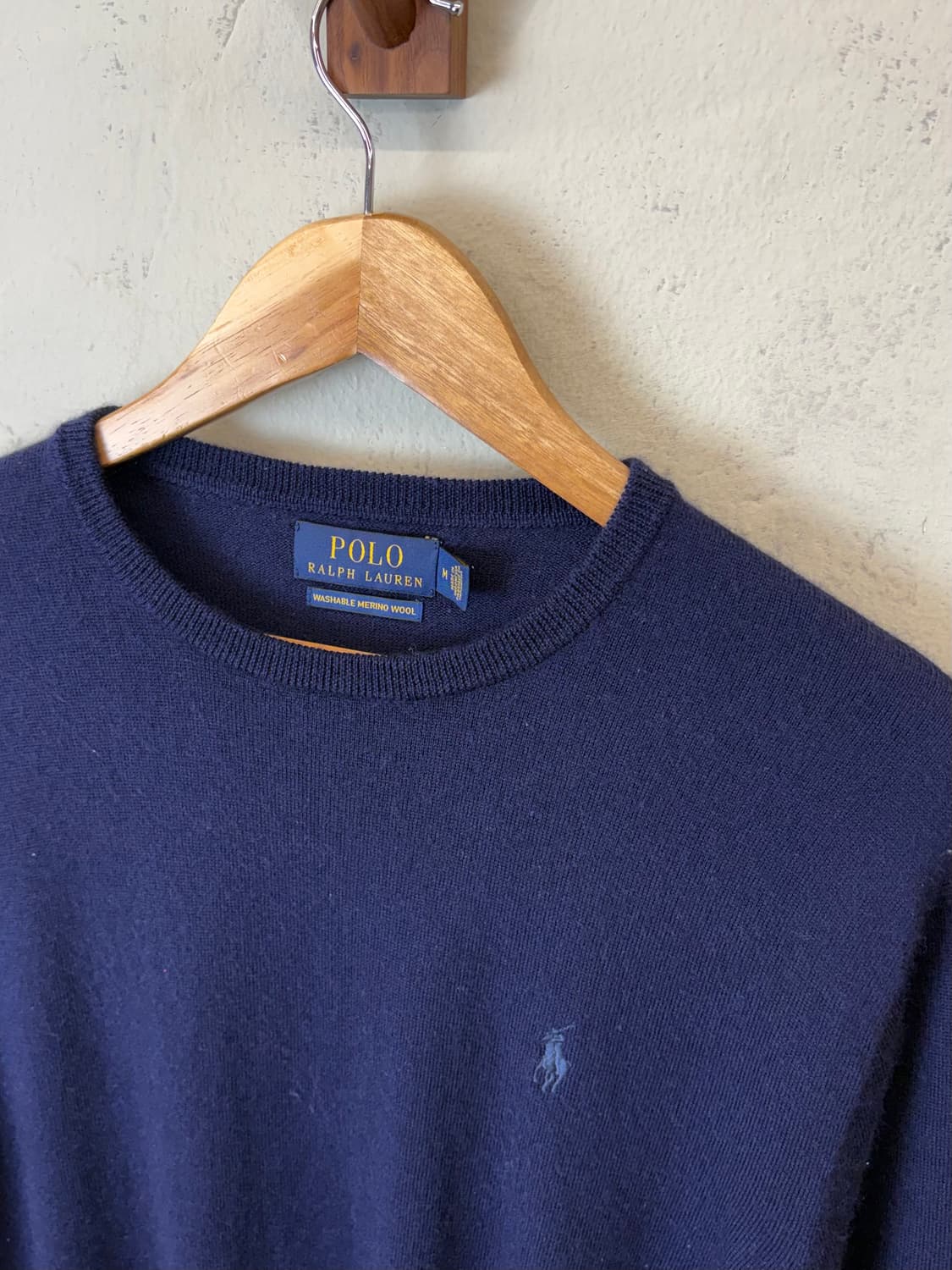 폴로랄프로렌 빈티지 워셔블 메리노울 네이비 니트 상품이미지5