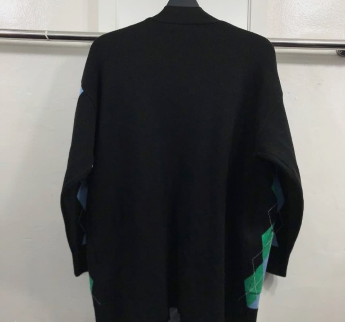 산드로 아가일 롱 가디건 L 상품이미지2