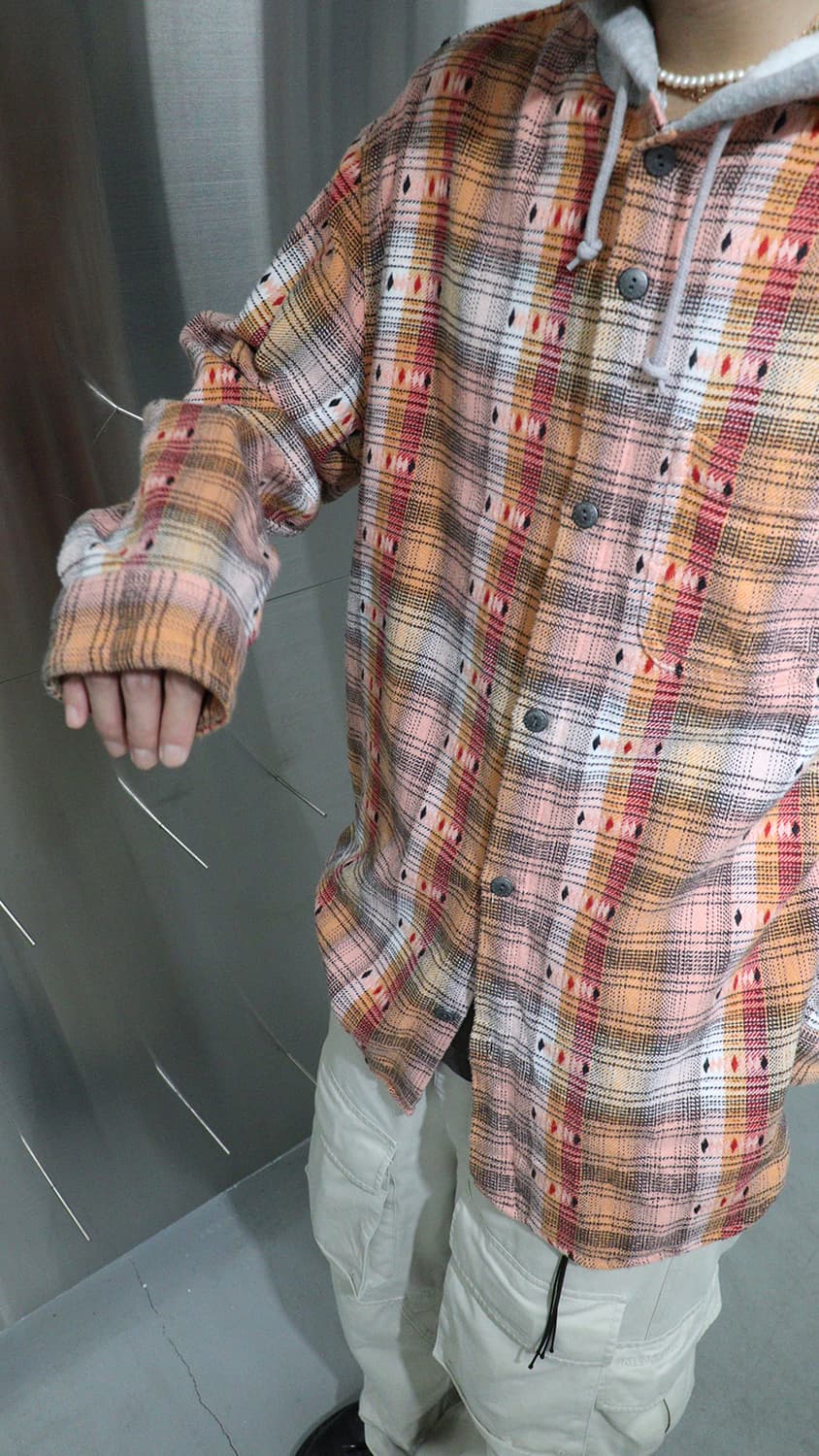 슈프림 Supreme Hooded Jacquard Shirt 상품이미지6