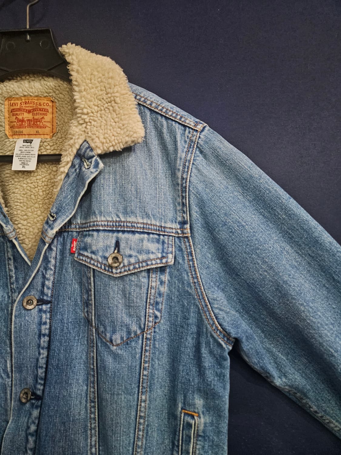 리바이스 라이트블루 남성 100~105 데님자켓  상품이미지4