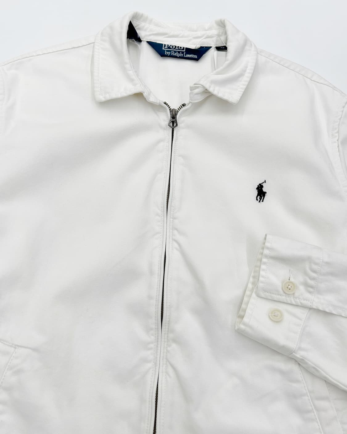 POLO RL 00s 화이트 코튼쉘 스윙톱 자켓 상품이미지2