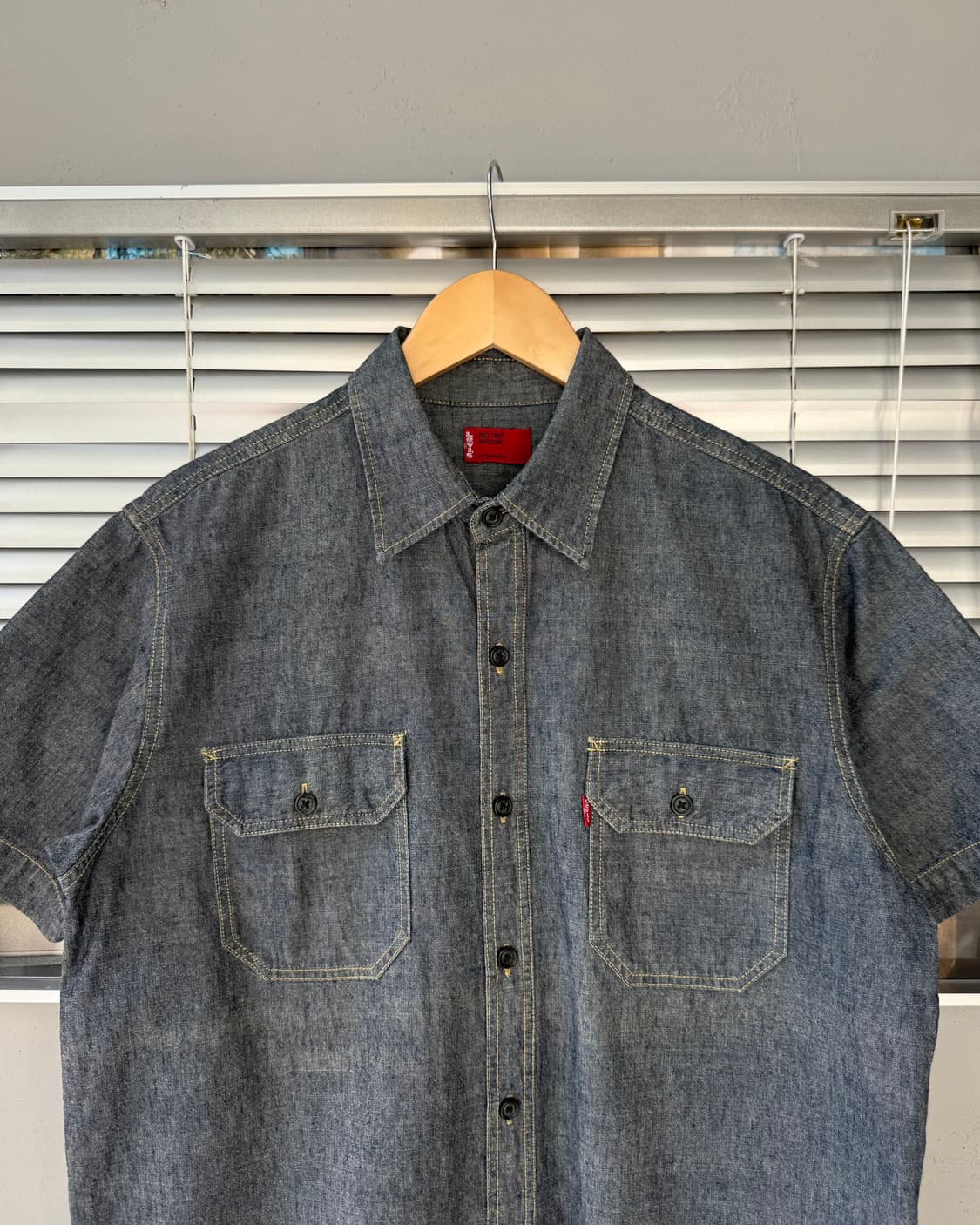 Levis jpn red tab denim half sleeve shir 상품이미지3