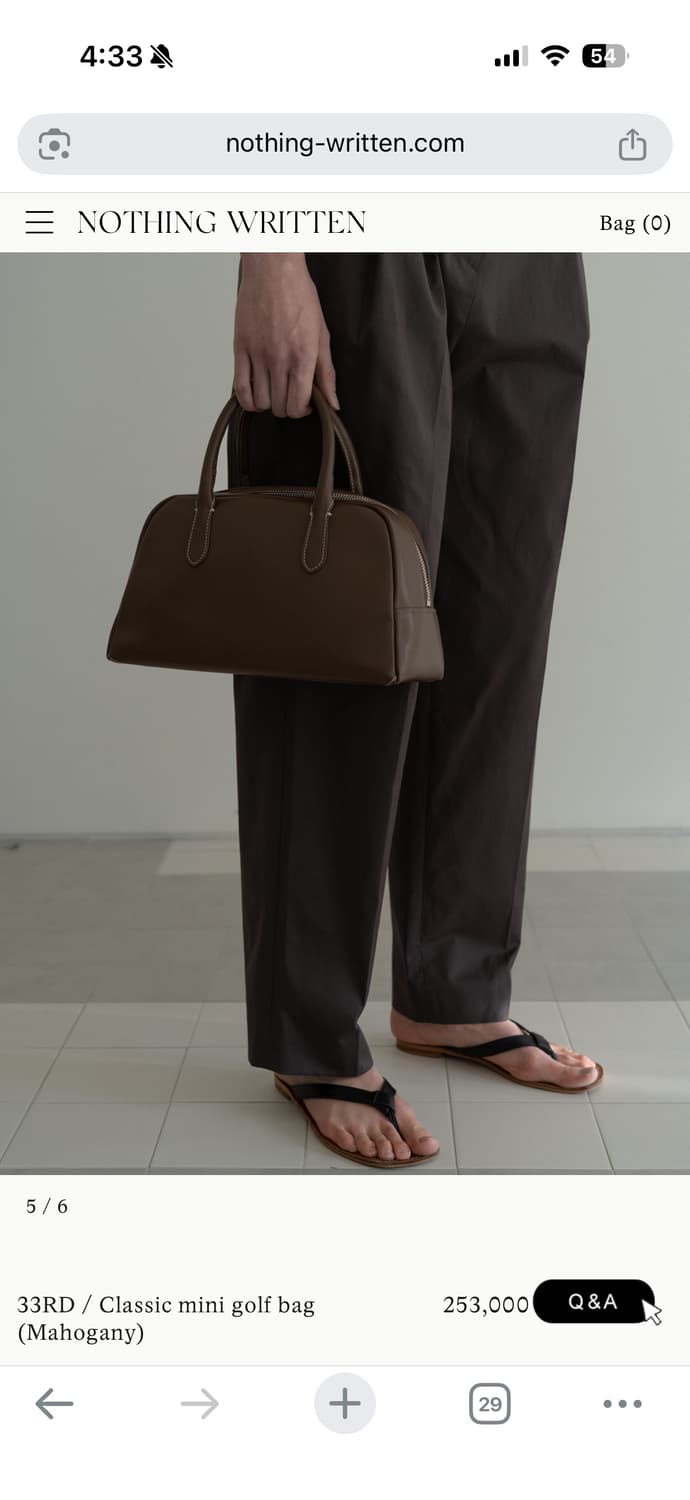 낫띵리튼 클래식 미니 골프백 마호가니 상품이미지2