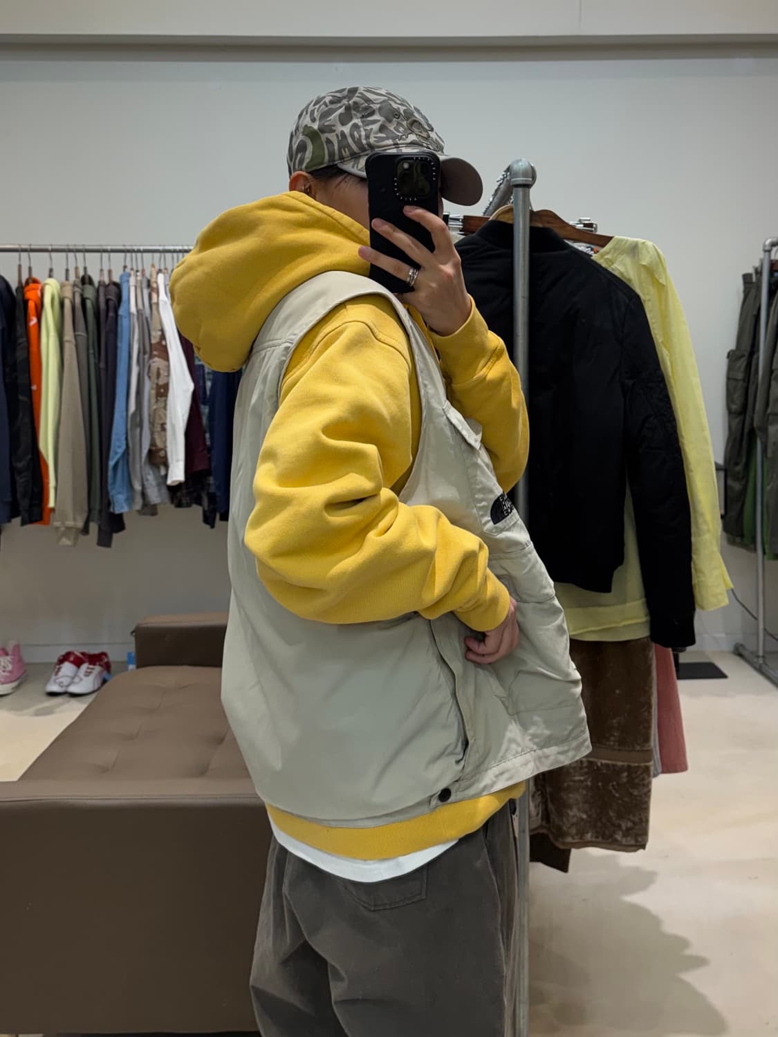 노스페이스 나일론 피싱 베스트 베이지 상품이미지7