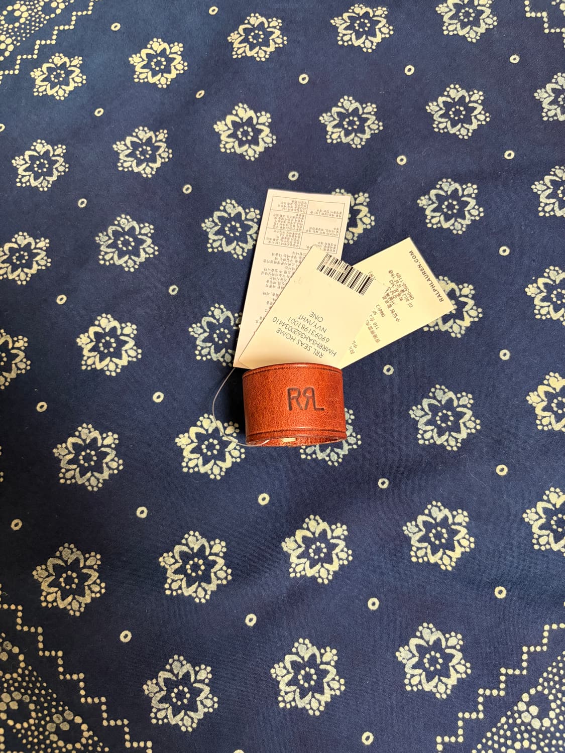 (os) RRL 반다나+통가죽슬라이더 상품이미지1