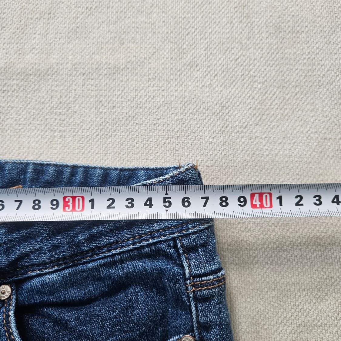 74 빈티지 여성 밑단컷팅 데님 팬츠 0403Y 상품이미지5