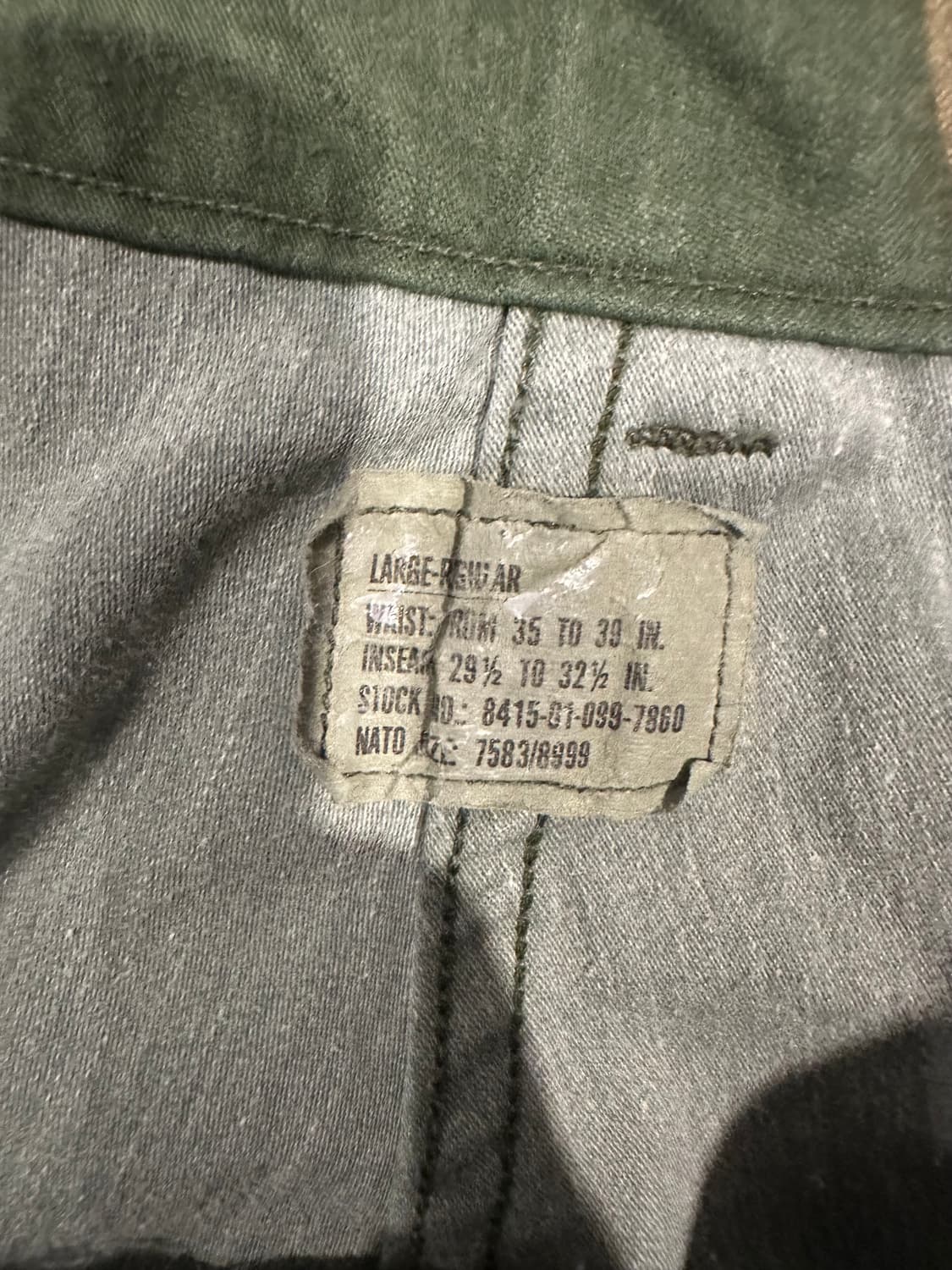 빈티지 80s M65 우드랜드 필드 팬츠 상품이미지3