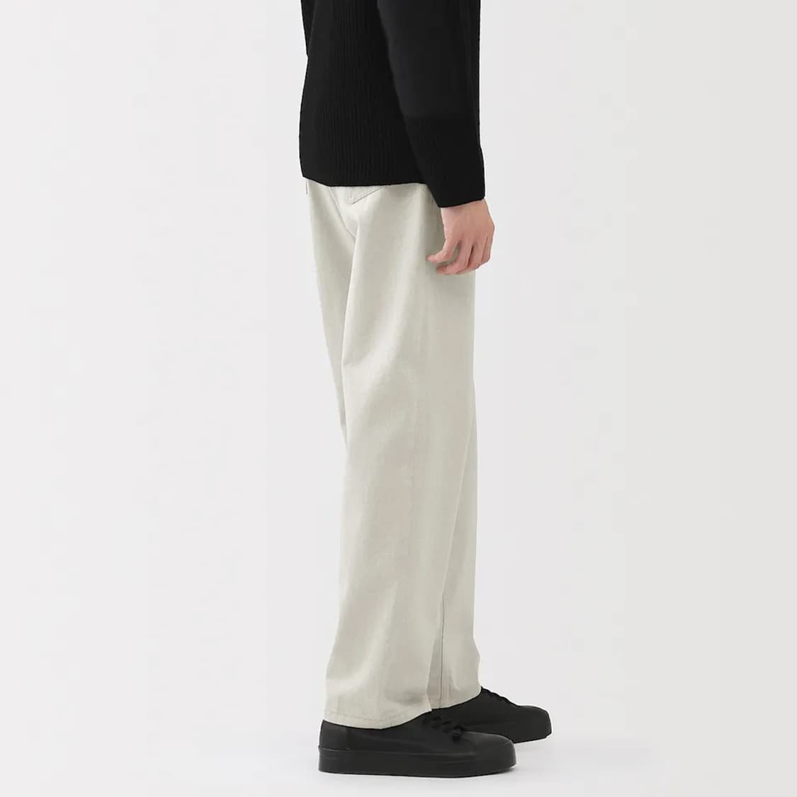 MUJI 미사용 재생코튼 혼방 5포켓 팬츠 size 32 상품이미지3