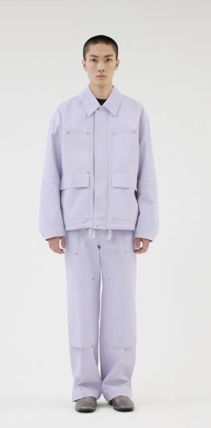 애프터프레이 카펜터 데님 셋업(라벤더) 상품이미지1