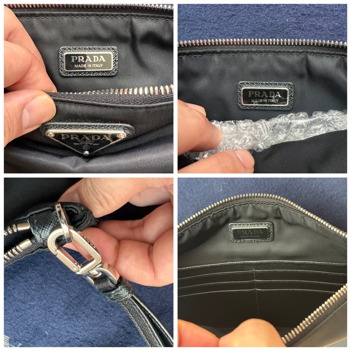 Prada Re-Nylon & Saffiano Leather Pouch  상품이미지8