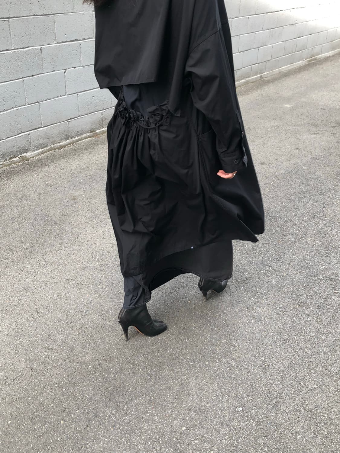 요지야마모토 하이넥 코트  상품이미지3